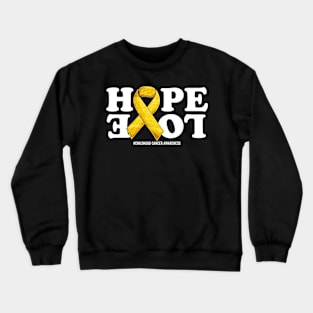 Childhood Cancer Support | Gold Ribbon Squad Support Childhood Cancer awareness Crewneck Sweatshirt